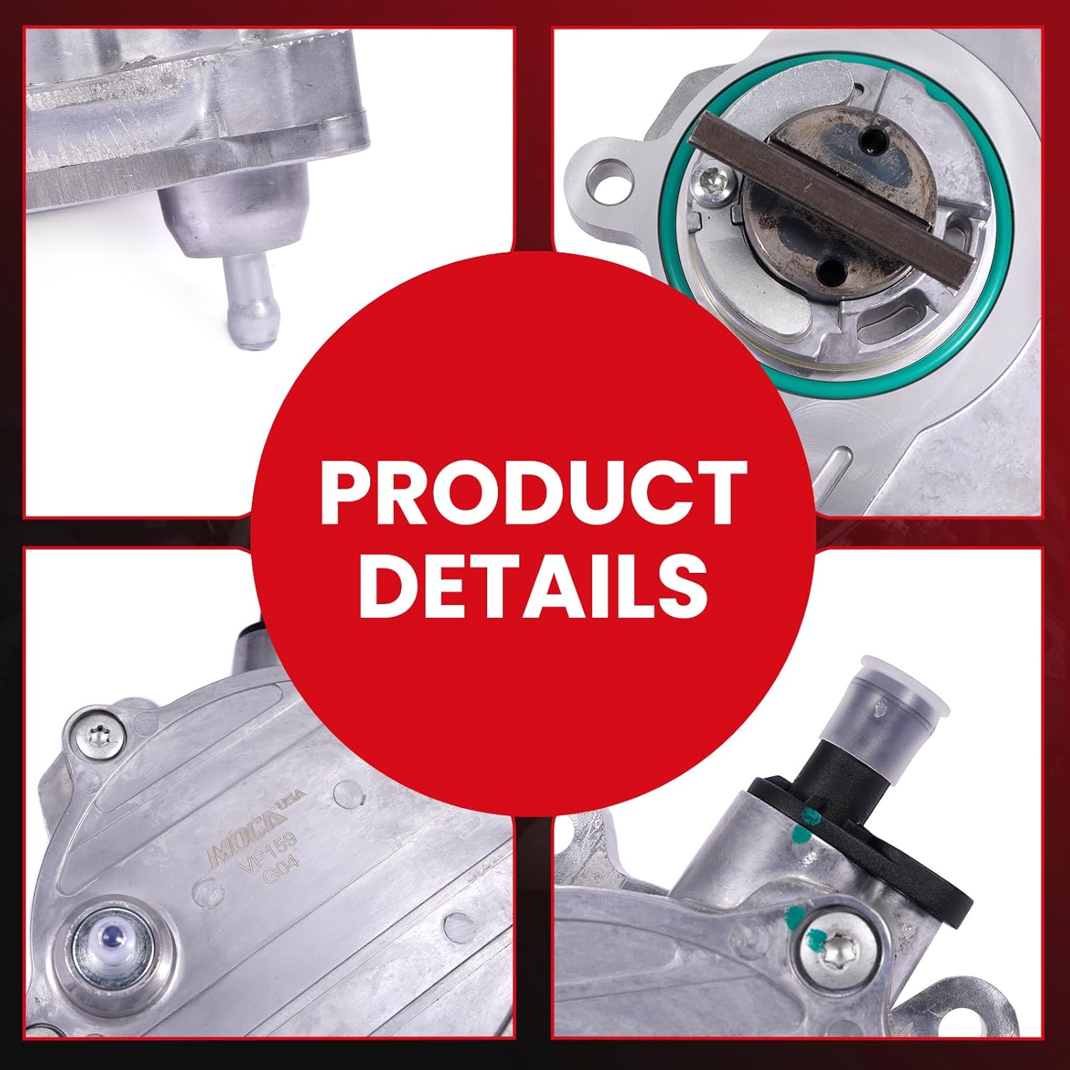MOCA Vacuum Pump fits For BMW 2003-2008 760Li 6.0L, 2007-2008 Alpina B7 4.4L, 2004-2006 760i 6.0L, 2004-2005 545i 4.4L, 2004-2005 645Ci 4.4L, 2002-2005 745i 4.4L, 2002-2005 745Li 4.4L
