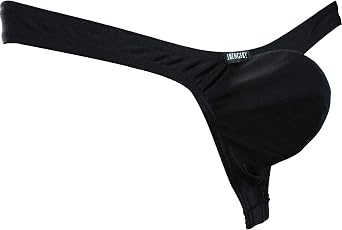 iKingsky Mens Big Pouch Thong Underwear Sexy Low Rise Bulge T-back Panties