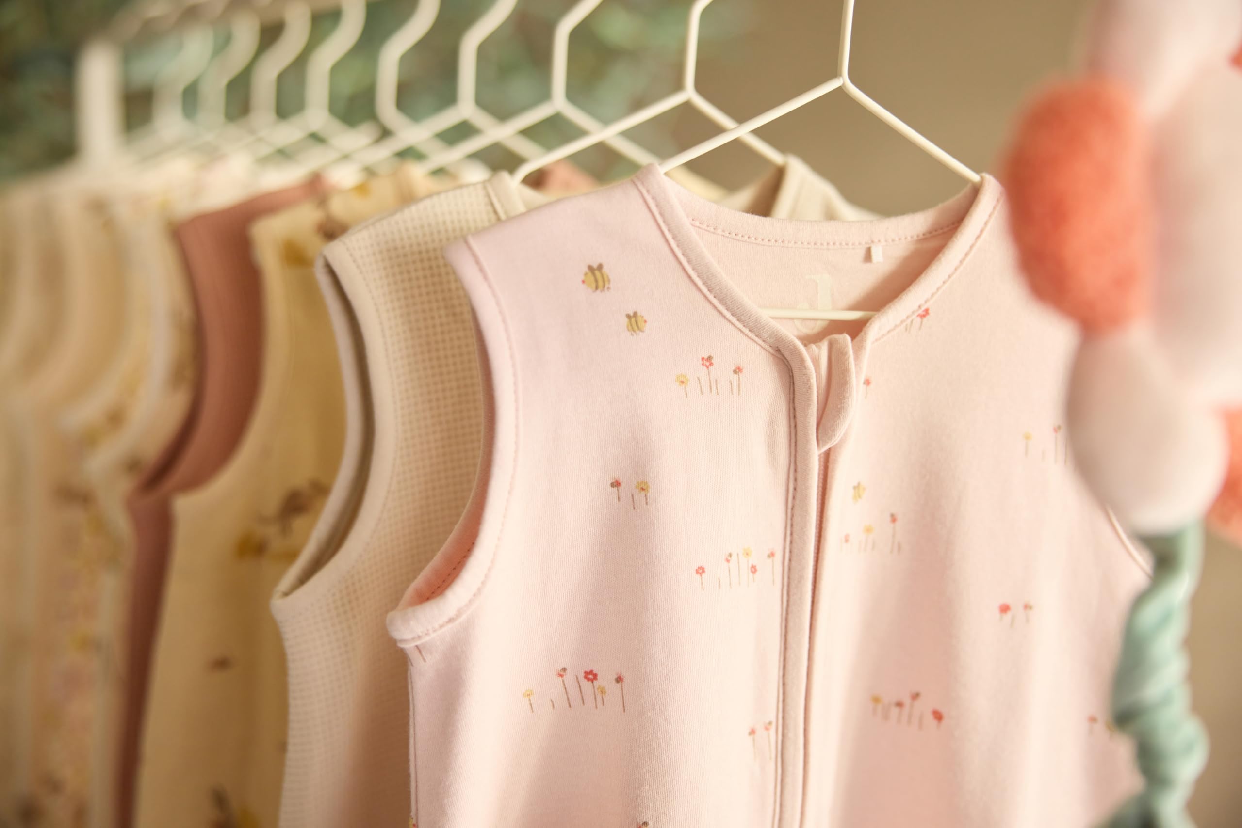 Jollein Gigoteuse bébé en jersey - 90 cm - Pretty Picnic - 100% coton - 0,5 TOG - gigoteuse d’été - avec fermeture éclair - certifiée OEKO-TEX