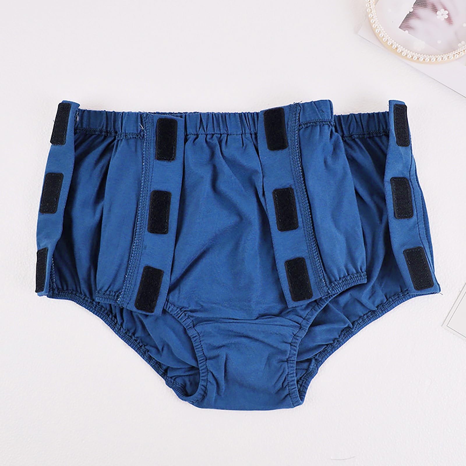 Mutande triangolari da uomo a due lati, aperte, tipo di pasta, per pazienti con fratture ossee, Blu, 3XL