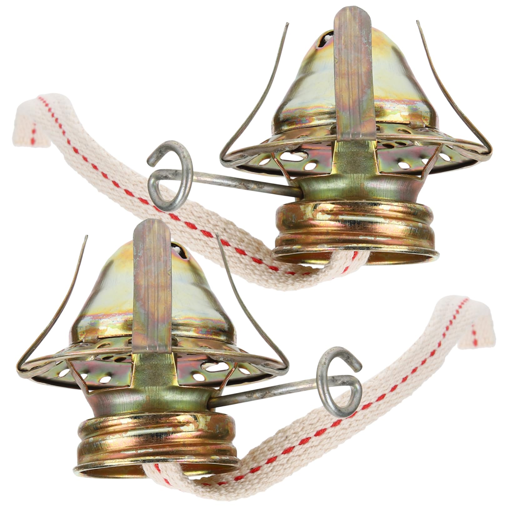 KONTONTY 2Pcs Oil Lamp Wicks and Burners Set Vintage Kerosene Lamp Replacement Accessories for Indoor Use Oil Lamp Replacement Parts for Unique DIY Projects