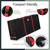 Vista 4 de Tree Nest Bolsa de almacenamiento con ruedas para árbol de Navidad de 7.5 pies, caja para árbol de Navidad artificial desmontado, bolsas