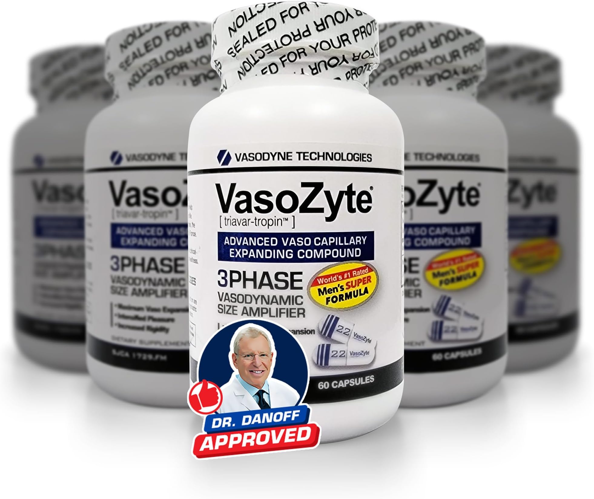 Generic VasoZyte 5 Bottles Supports Nitric Oxide Generic VasoZyte 5 Bottles Supports Nitric Oxide