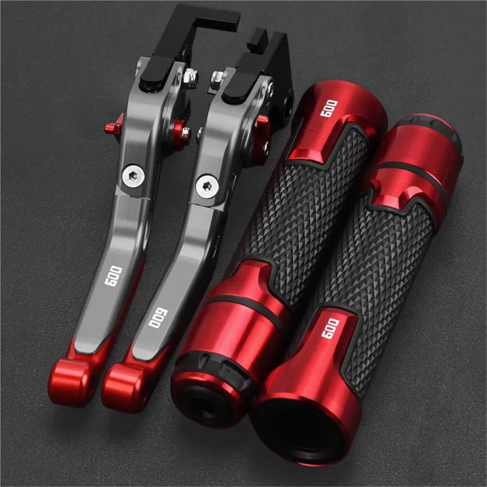 GQUIKGW Replace Motorcycle Adjustable Brake Clutch Lever Motorbike Handle for CBR600F2F3F4F4i 1991-2007 CBR600F2 CBR600F3 CBR600F4 CBR600F4i(Red 1)