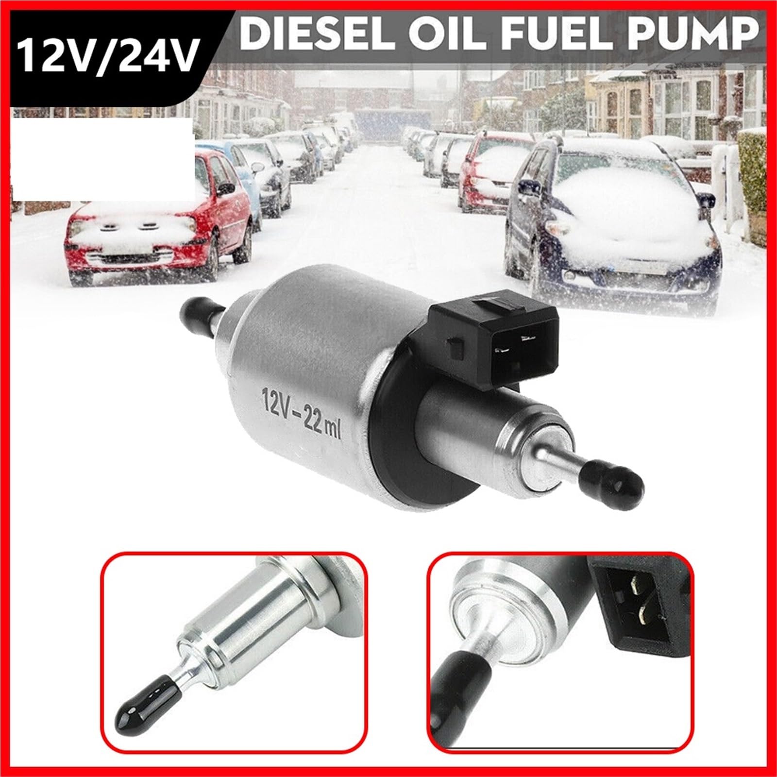 wtryskiwacz paliwa 12V/24V dla 2KW do 5KW pasuje do ogrzewania Webasto Eberspacher pompa paliwa oleju ciężarowego pompa dozująca impulsy ogrzewania postojowego 22ml(12V)