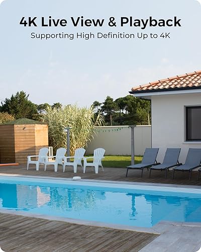 Miniatura 7 de REOLINK Cámaras de seguridad 4K Sistema inalámbrico para exteriores, almacenamiento local cifrado de 1 año, visión nocturna a color, Wi-Fi de
