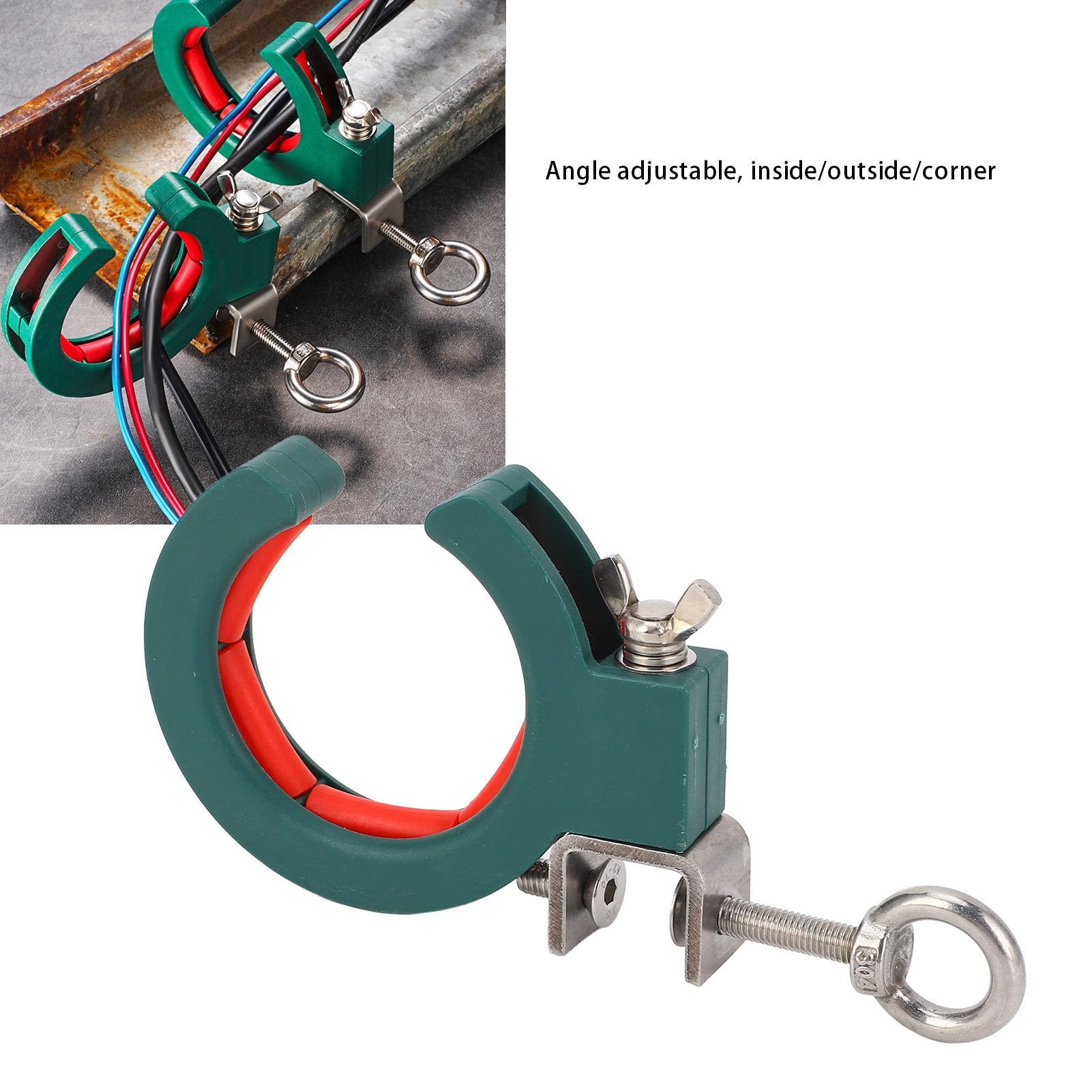 Cable Wire Threading Tool, Cable Tray Roller Wire Pulling Tool Dual Use Grip 65mm Nylon Stainless Steel - Image 3