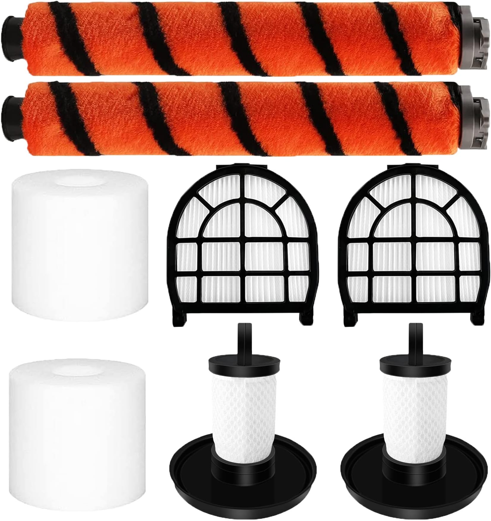 Amazon.com: 2 Vacuum Filters + 4 Foam Felt Filters + 1 Brush Compatible ...