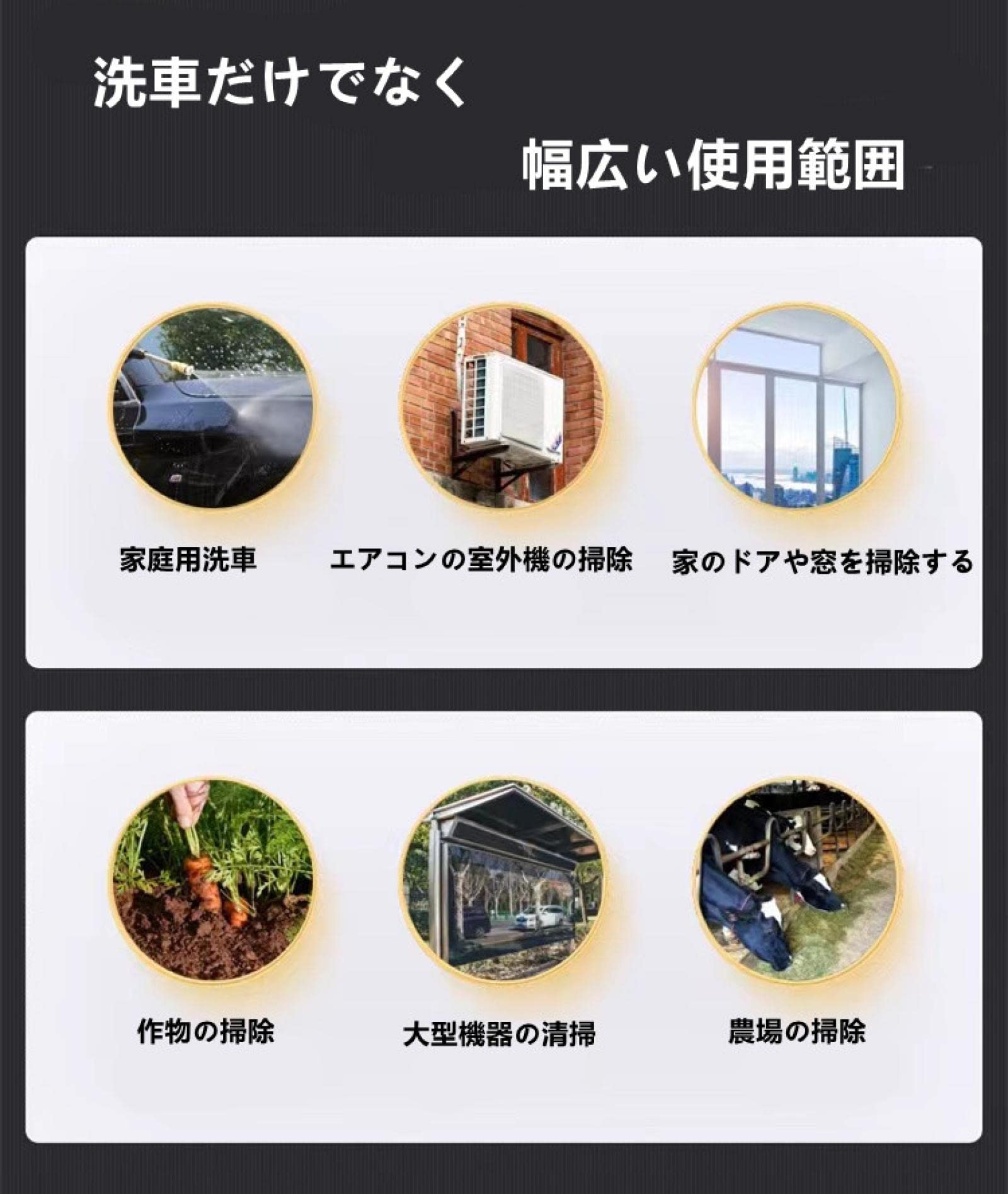 Amazon | CXZA コードレス高圧洗浄機48V464pslポータブル 電気洗浄機