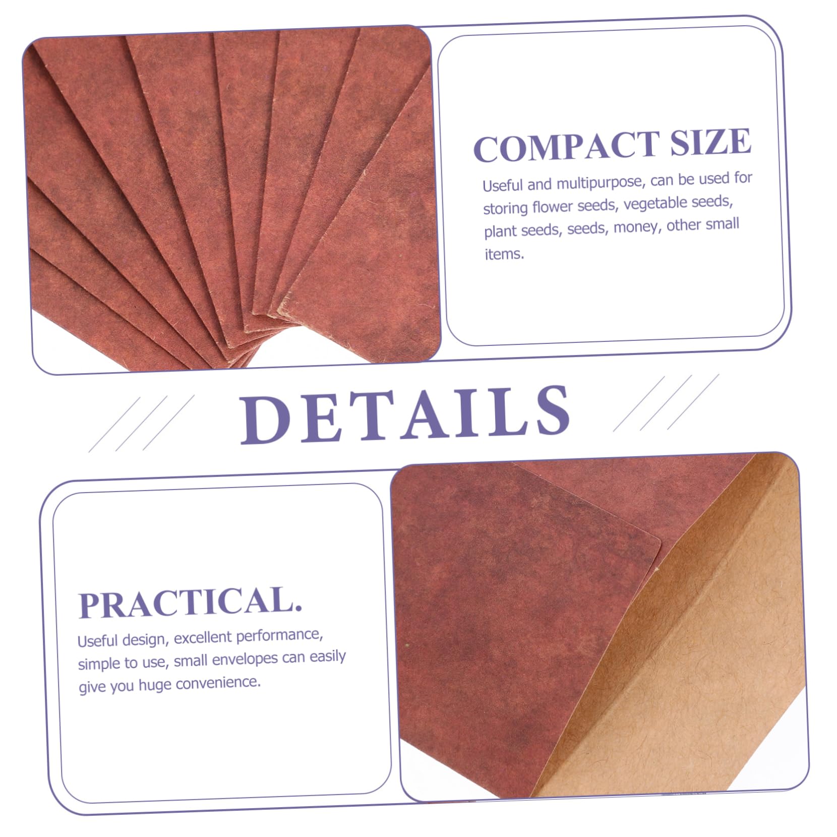 SOLUSTRE 50 Pcs Vintage Envelope Envelopes Flower Paper Printable