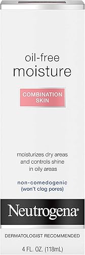 Miniatura 7 de Neutrogena Crema hidratante facial de glicerina sin aceite y crema para el cuello para pieles mixtas, loción hidratante facial ligera que absorbe