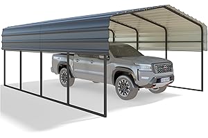12'x20' Heavy Duty Metal Carport: Ultimate Protection for Your Valuables