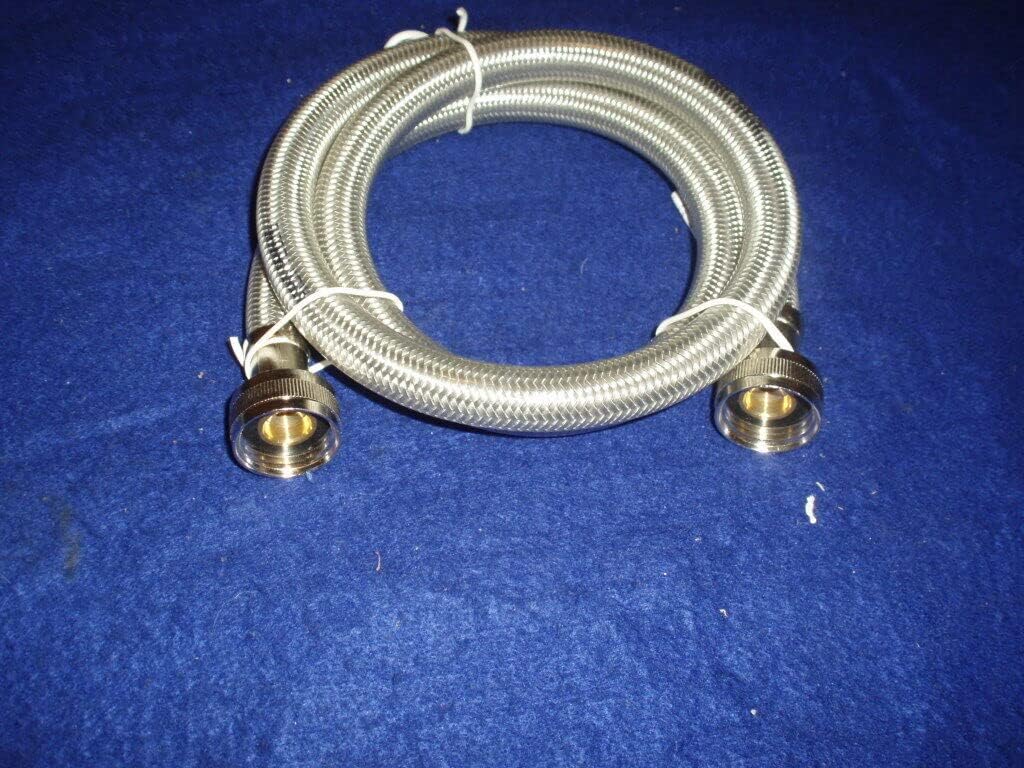 3/4" x 48" SS Braided Washing Machine Connector Supply Line HQ