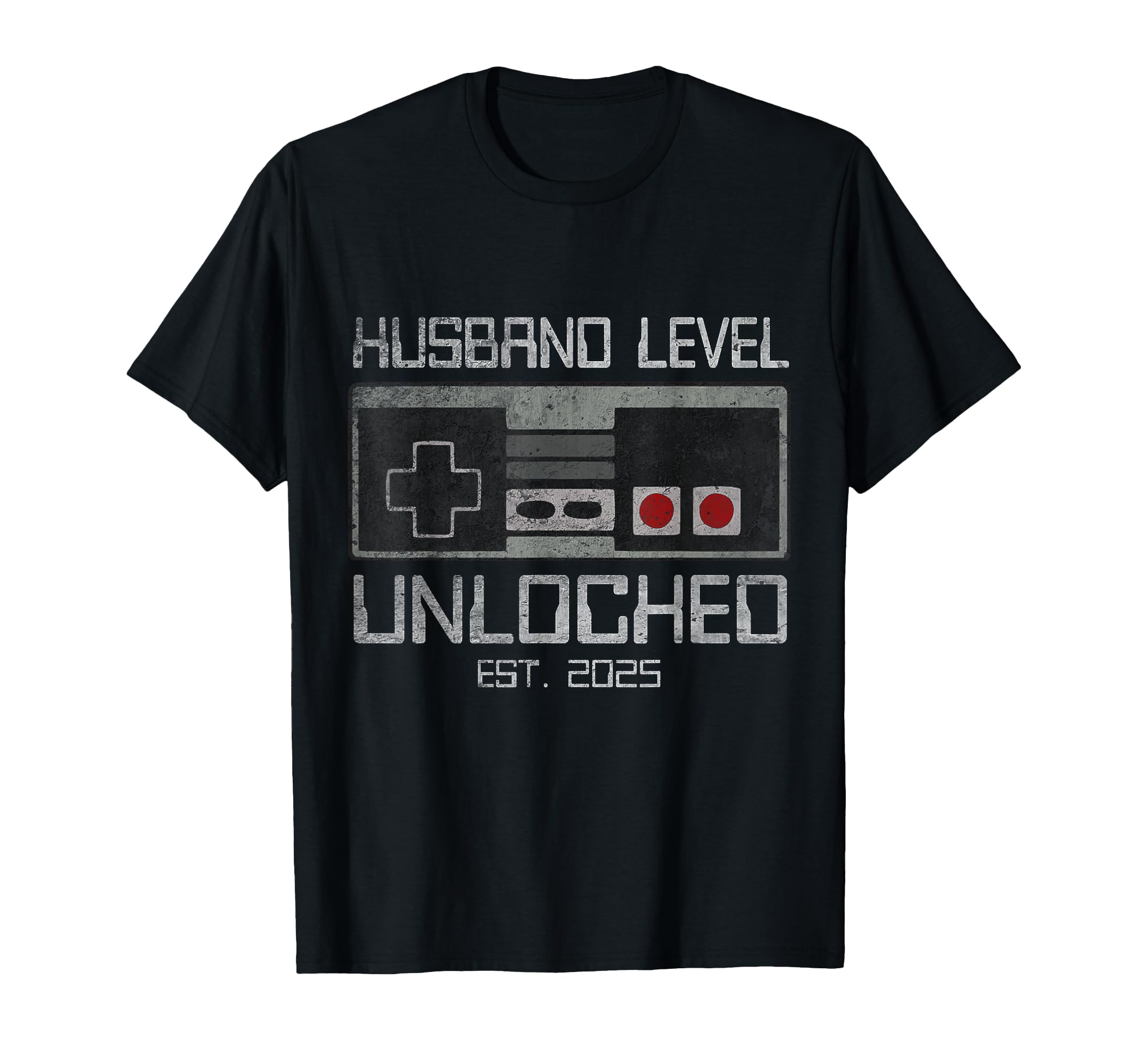Leveling Up to Husband 2025 Leveled Up Bachelor Party Groom T-Shirt