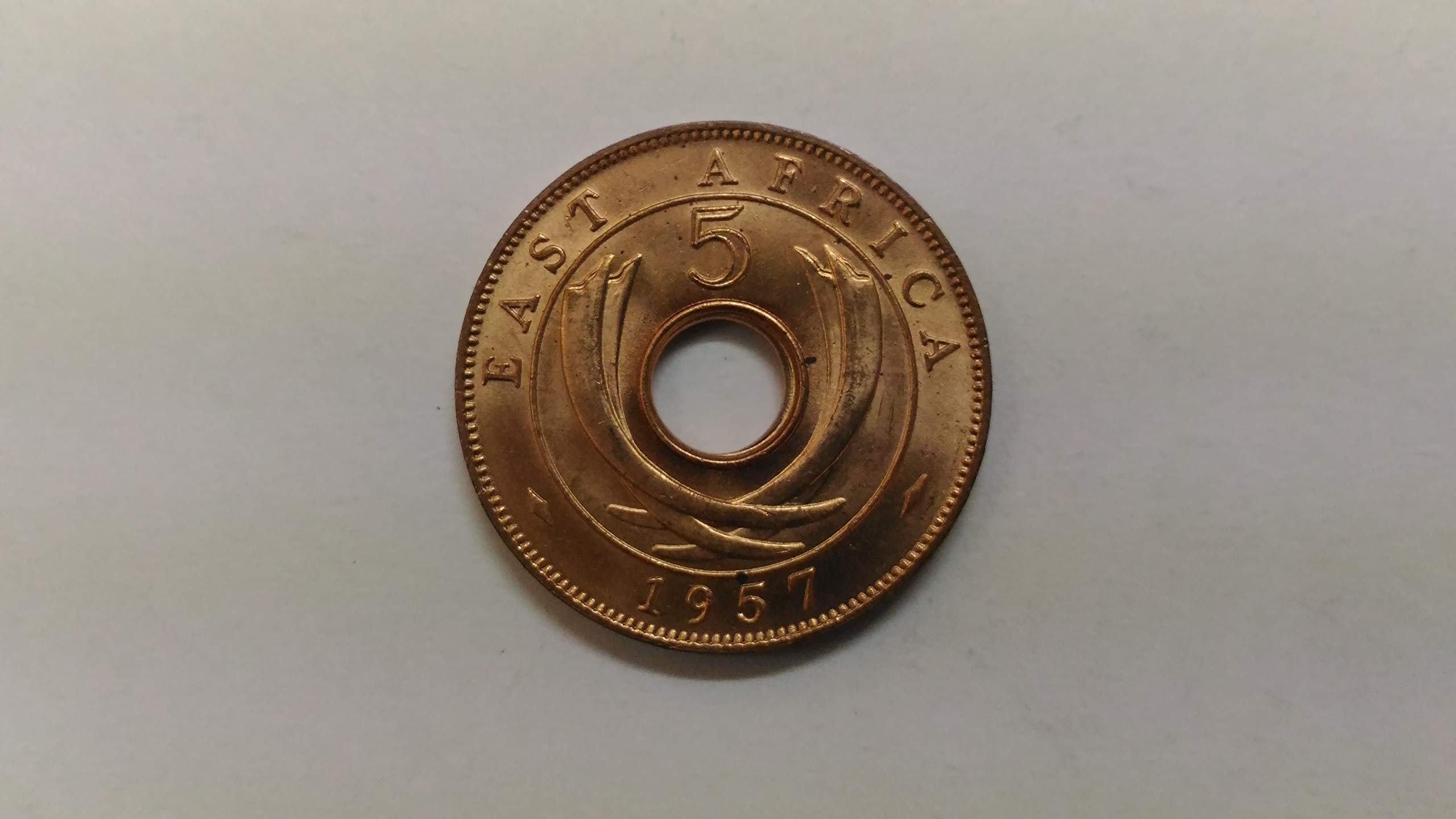 East Africa 5 Cents - Elizabeth II 1957 Coin : Amazon.in: Toys & Games