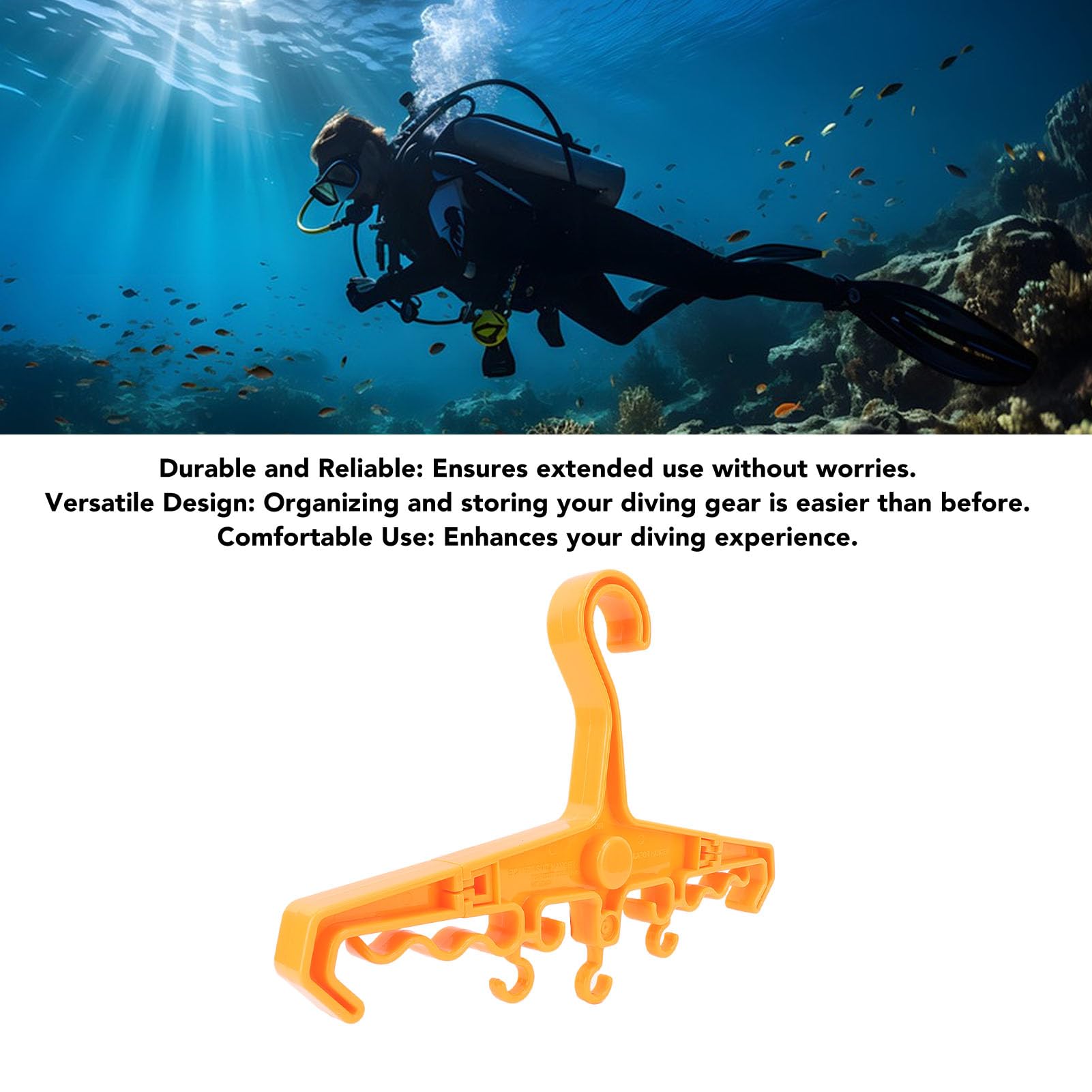 Gancio BCD multiuso JHTLLO, borsa ergonomica per attrezzatura da immersione ABS, portatile per viaggi, sport acquatici e protezione degli attrezzi