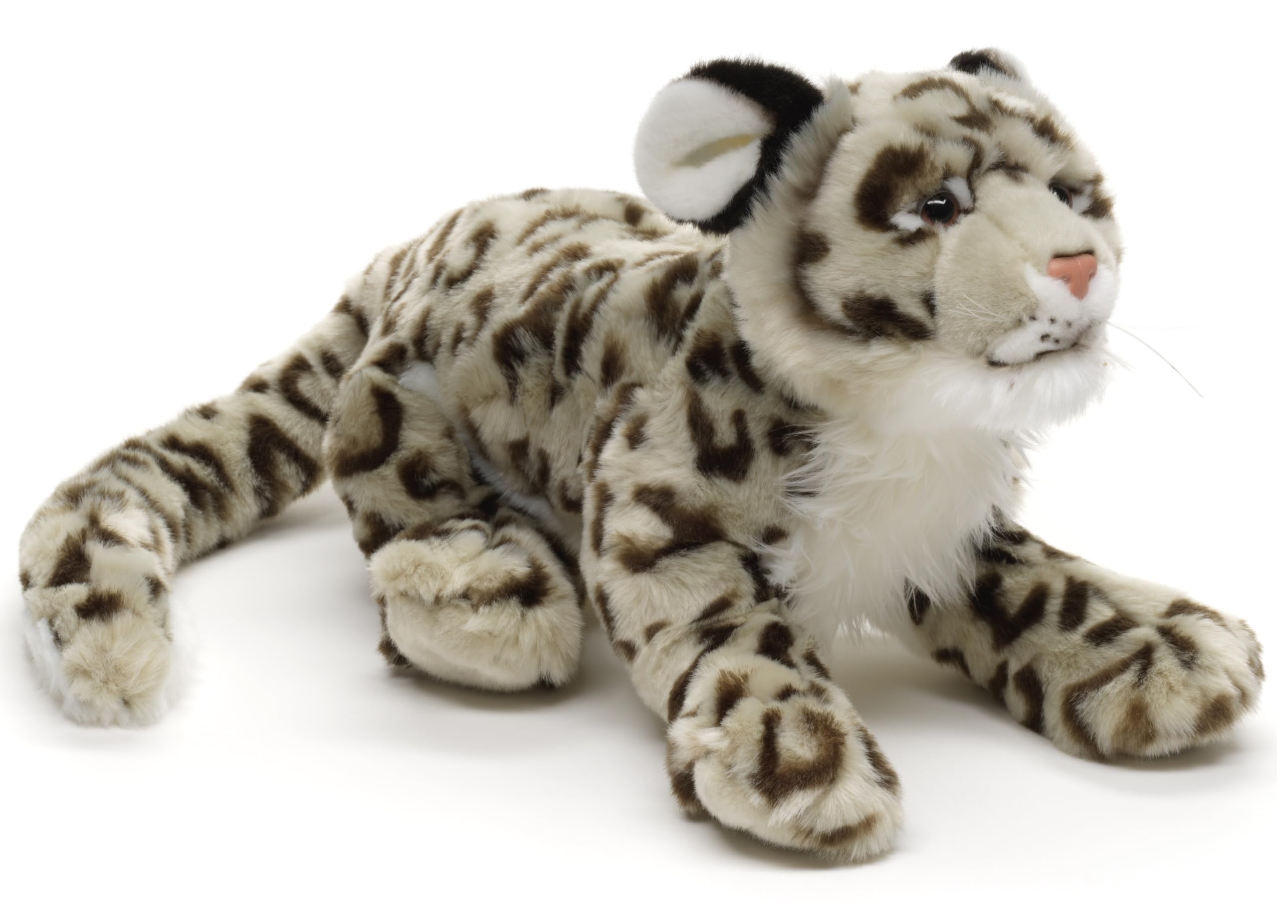 Uni-Toys - Schneeleopard - 82 cm (Länge) - Plüsch- Leopard - Plüschtier, Kuscheltier