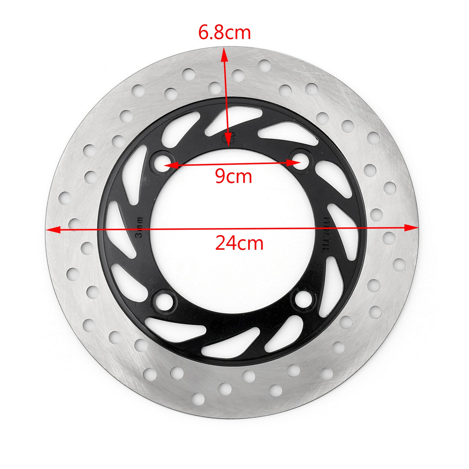 Bruce & Shark Rotor de Disco de Freno Delantero Apto para Honda Cb250 N/T/W/X/Y / 1/4 (CB Two Fifty) 1992-2005
