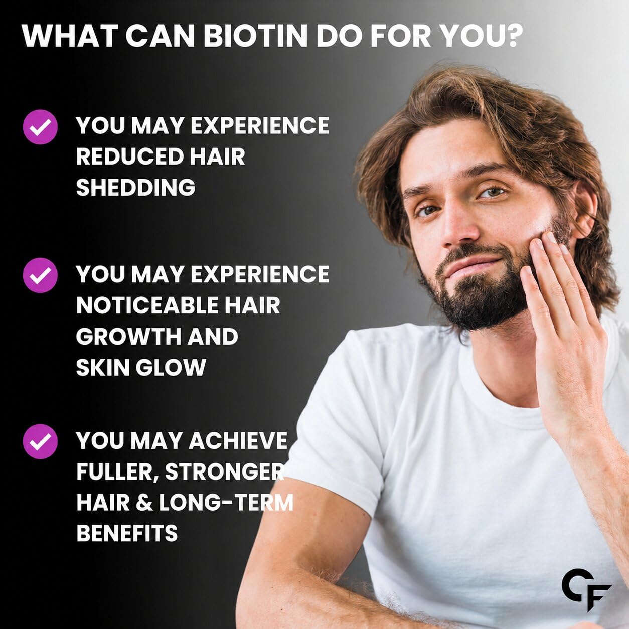 Carbamide Forte Biotin Tablets for Hair Growth | Biotin Supplement 10000 mcg | Hair Supplements for Women & Men | 120 Hair Growth Tablets - 4 Months Supply 2
