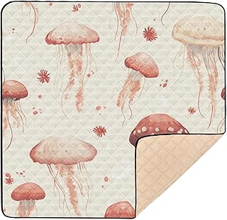 Foiosoh Alfombra de gimnasio y actividades para bebé, lavable, para bebés y niños pequeños, 127 x 127 cm, color rojo