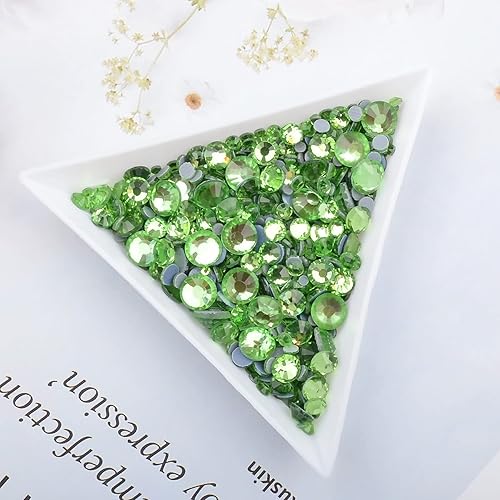 Miniatura 10 de 4000 piezas de diamantes de imitación de hierro de FYGEM Hot Fix para bricolaje con bolígrafo de recolección (6 tamaños, 4000 unidades, zafiro)