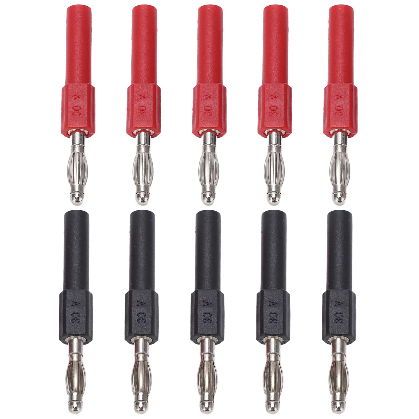 ZJchao Connettore a Banana 10A J.20012 4mm Maschio a 2mm Femmina, Alta Conduttività, Materiale Durevole, Prestazioni Stabili, Ampia Applicazione, Aspetto Squisito, Ideale per Varie Usi.