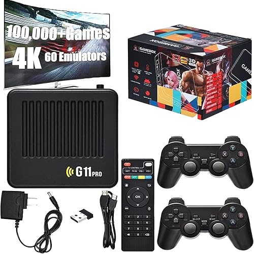 Miniatura 1 de All8bit G11 Pro 100,000 juegos, todas las consolas G-11 Pro de 8 bits, juego G-11 Pro para caja, 4k Retro Game Stick Pro, 2.4G juegos clásicos,