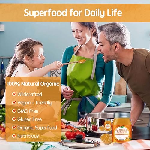 Miniatura 5 de QANLOI Wildcrafted Gel orgánico de musgo marino, 15 onzas de gel de masa marina irlandesa hecho con fruta fresca real, sin gluten, vegano,