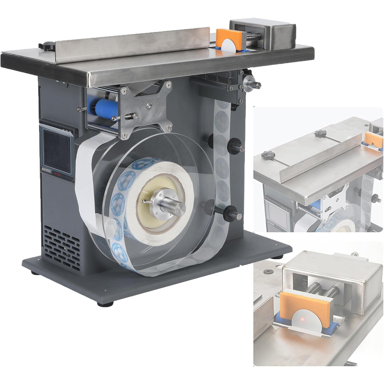Lxmydriasis Multicolor Semi-Automatic Corner Labeler, 90 Degree Box Label Applicator 20–50Mm