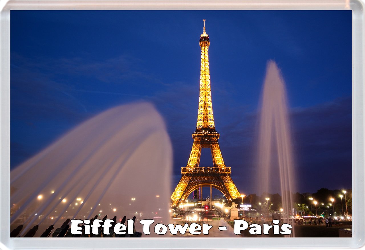 Baked Bean Store Eiffel Tower - Paris - France - Jumbo Fridge Magnet Bbsm48