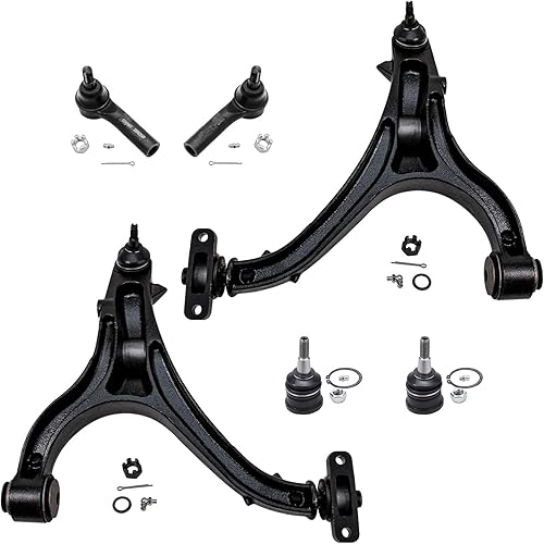 Miniatura 143 de Detroit Axle - Kit de brazos de control delanteros de 6 piezas para Toyota Corolla 2014-2019, 2 brazos de control inferiores con rótulas, 2 varillas