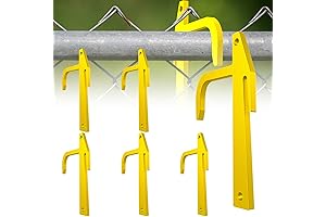 6 Pcs Chain Link Fence Metal Banana Clip