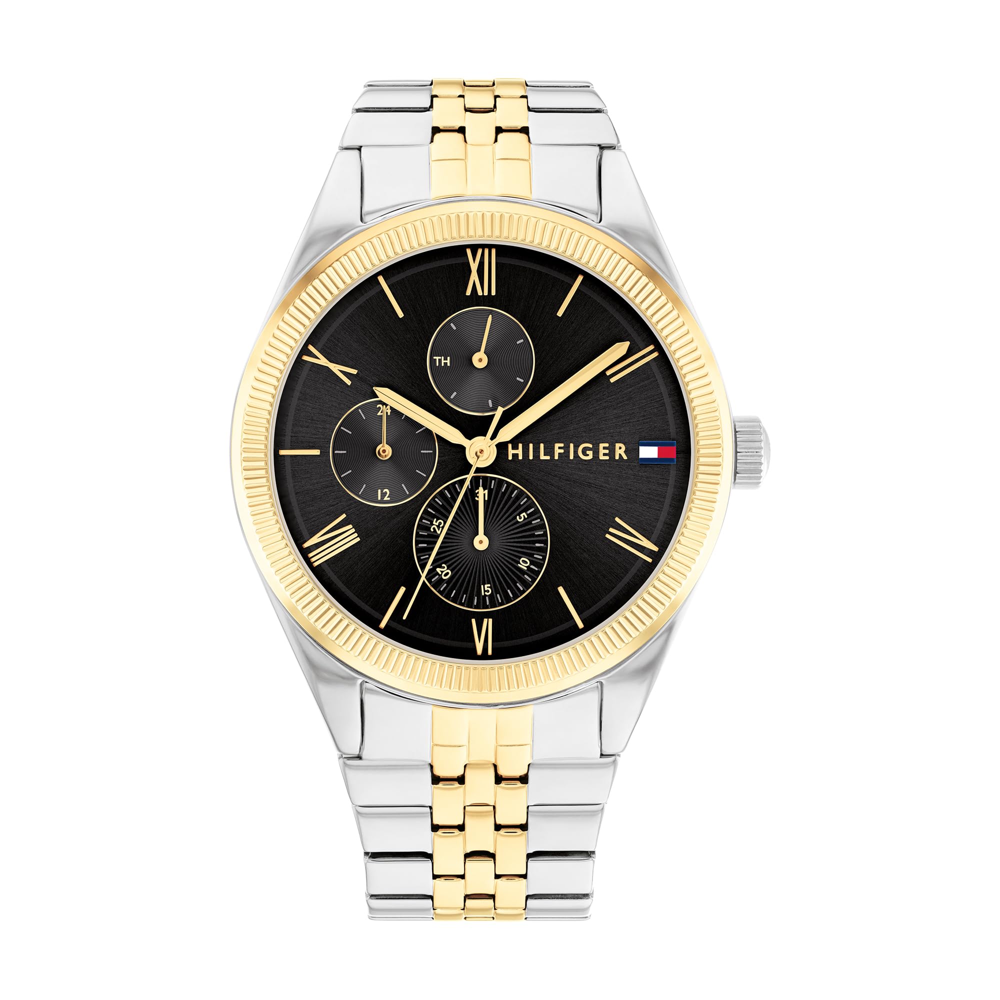 Tommy Hilfiger Analogue Multifunction Quartz Watch for Women with Two-Tone Stainless Steel Bracelet - 1782591