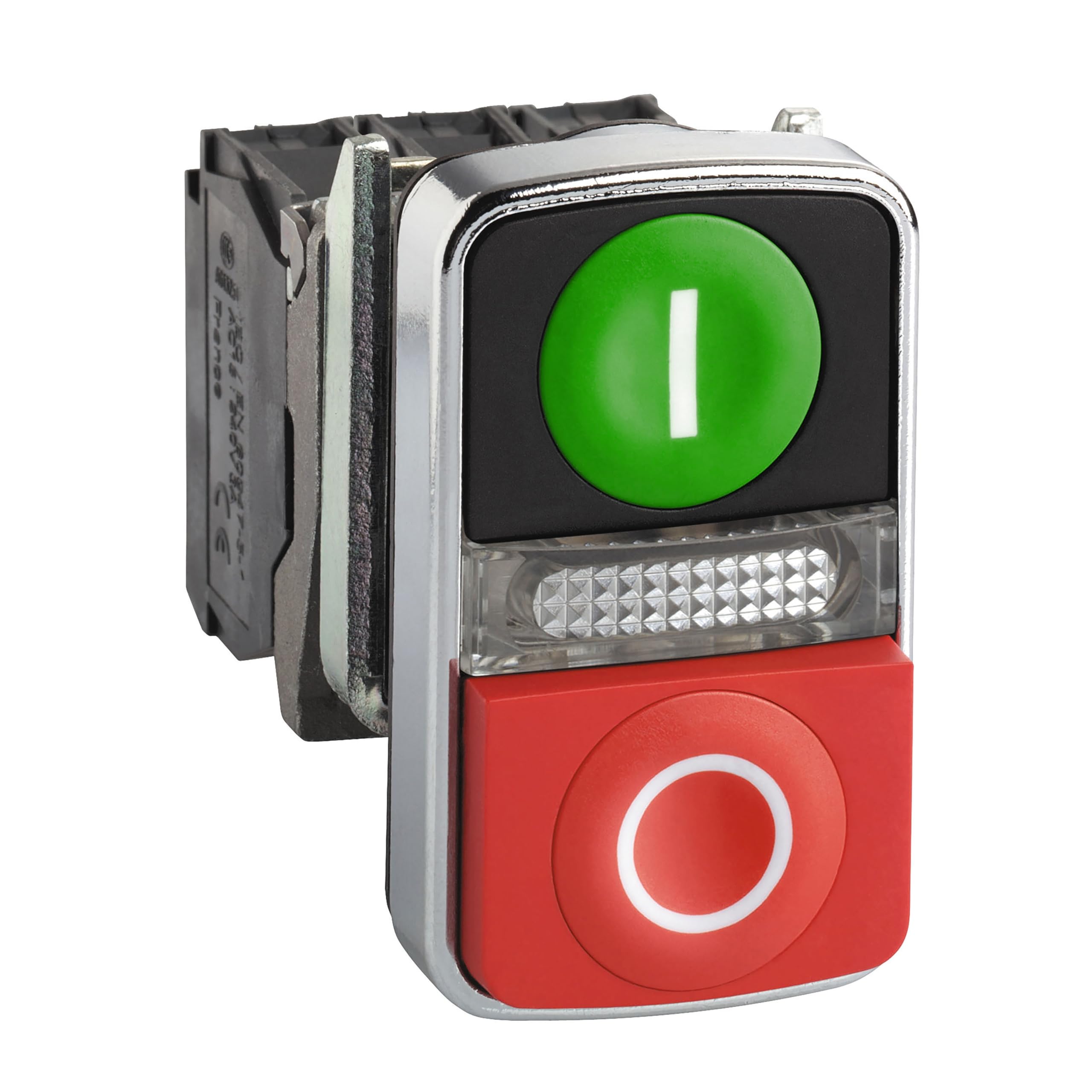 Schneider Electric, Harmony XB4 Illuminated Red/Green Rectangular, NO/NC, 22mm Momentary Screw