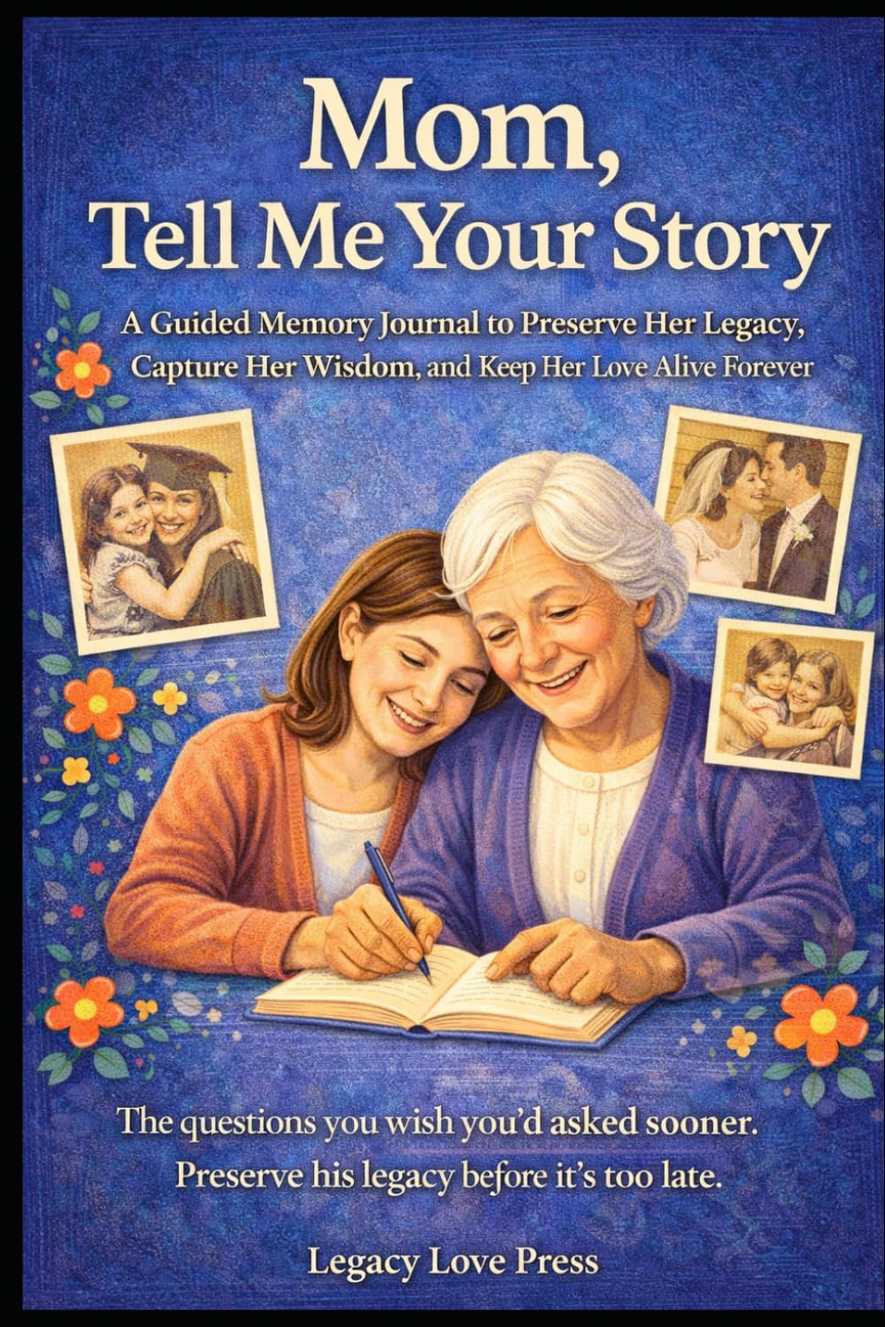 Mom, Tell Me Your Story: A Guided Memory Journal to Capture Your Mother’s Life Stories, Wisdom, Childhood Memories, and Family Legacy