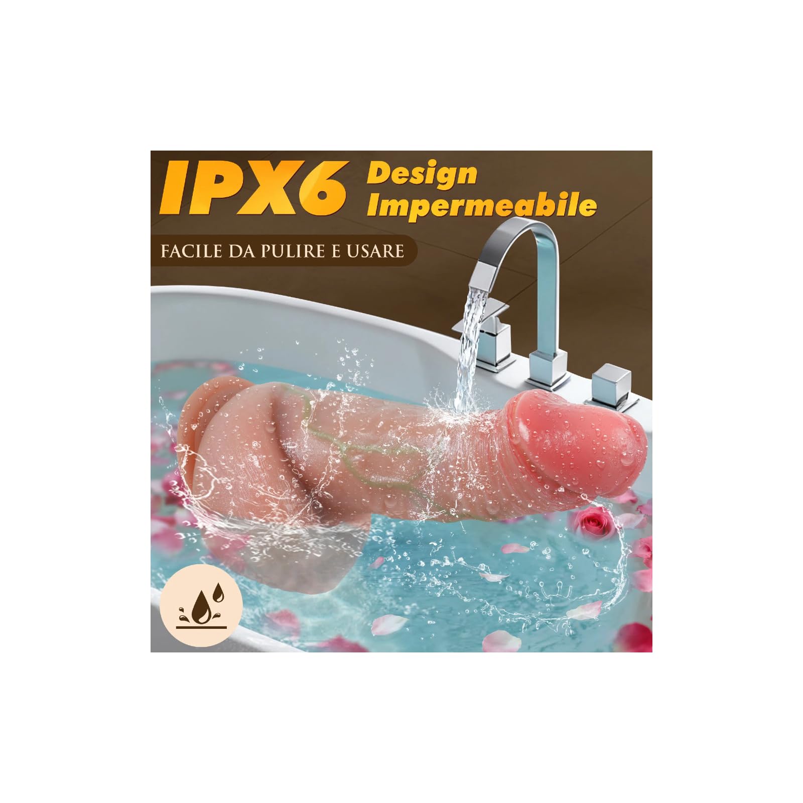 Dildo Realistico Vibratoreper Donna Professionale - Dildo Vibratore Butt Plug Anale Stimolatore Clitoride Femminile Sex Toys con 7 Spinta e 10 Vibrazione, Pene Realistico xxl Grosso Sexytoysys Donna