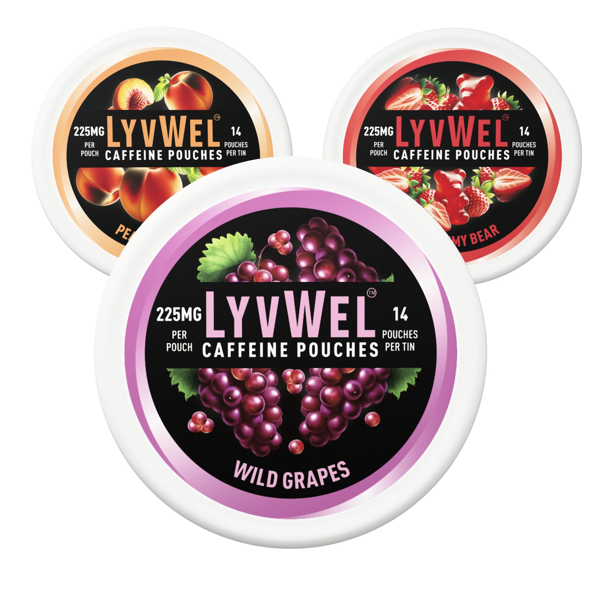 LyvWel 225mg Caffeine Pouches Variety Pack, 3-Pack, 42 Count — Amazon image 11