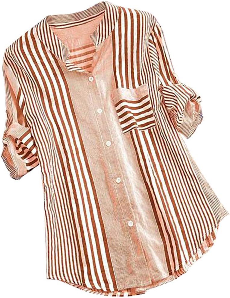 Women Cotton Linen Shirts Casual Short Sleeve V Neck Blouse Button Up Ladies Office Work Loose T Shirt Plus Size Summer Tee Tops