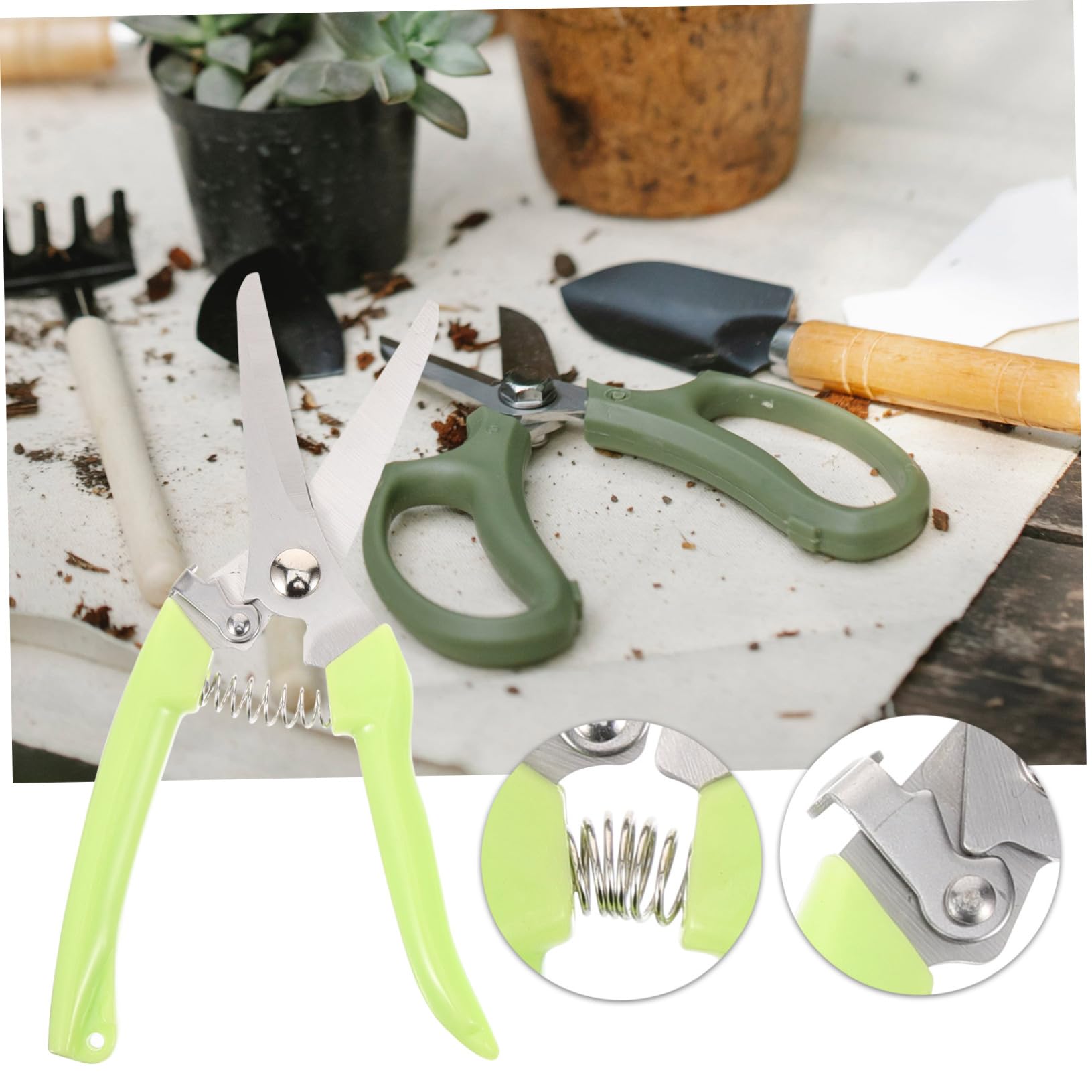 TOYANDONA 4 Sätze Gartenschneider Ergonomische Pflanzenschneider Für Präzises Trimmen Von Obstbäumen Und Pflanzen Gartenwerkzeug Mit Rutschfestem Für Müheloses 2 Stück * 4