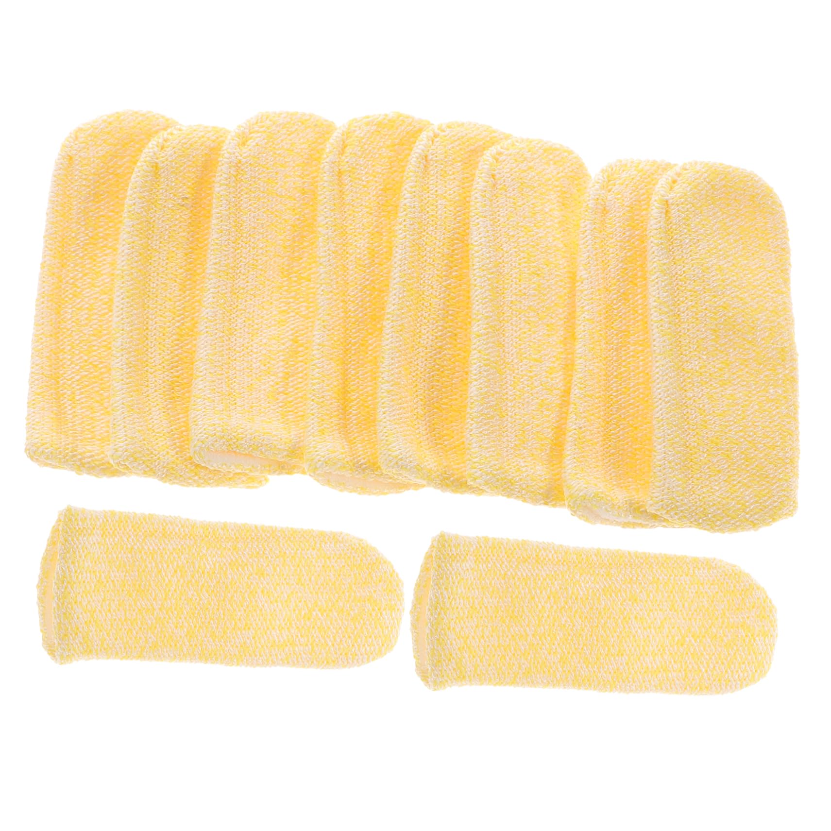 HOMOCONO 10pcs Anti-Cut Finger Sleeves Thumb Covers Sturdy Cut Resistant Fingertip Guards for Cooking Gardening