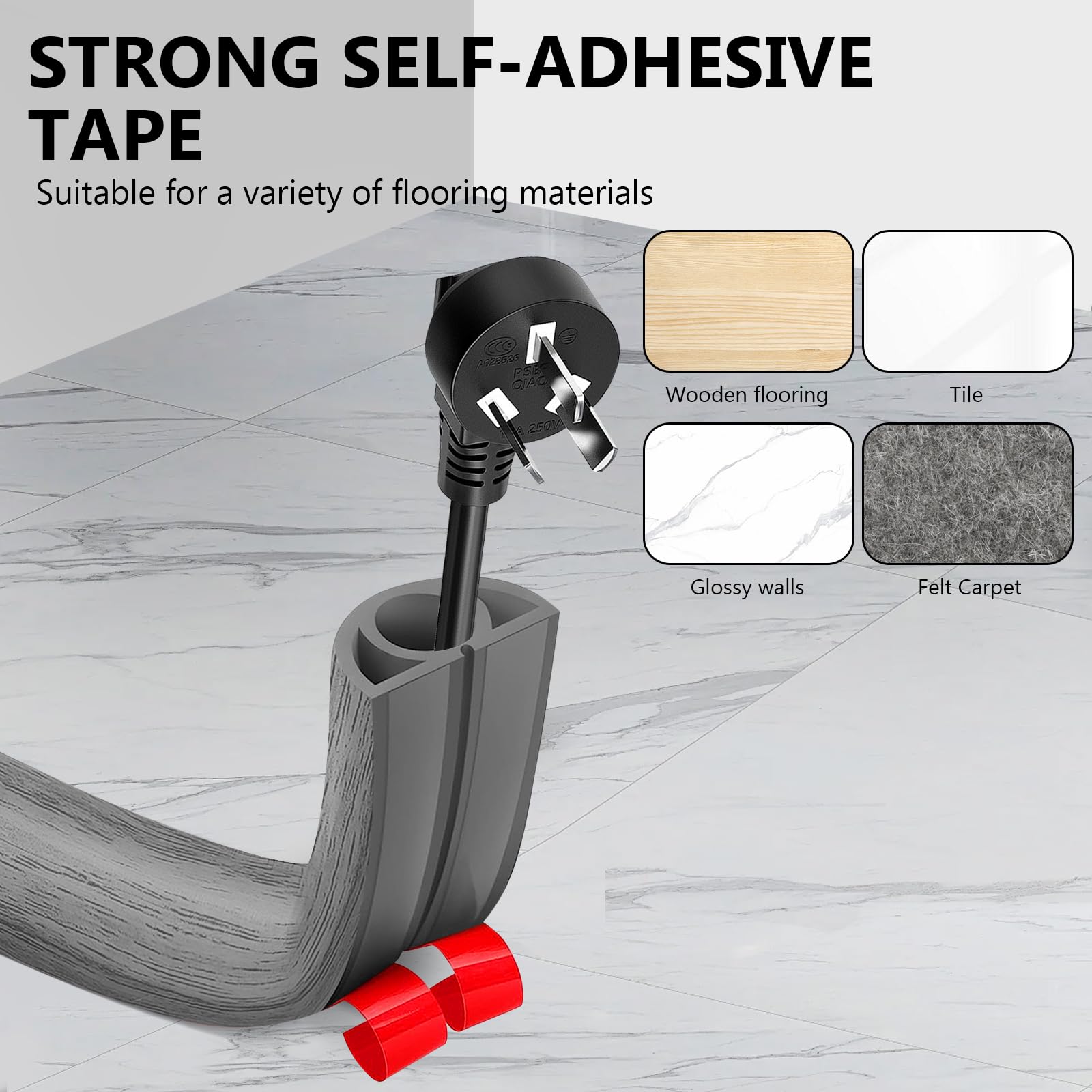 24x7 EMall Floor Cable Cover Perfect For An Office, Home, Workshop - View #11