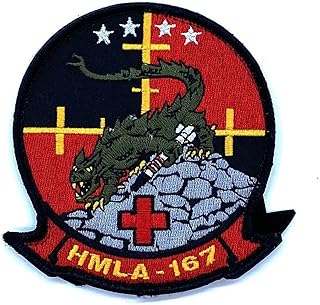 HMLA-167 Warriors Squadron Patch â€“ With Hook and Loop
