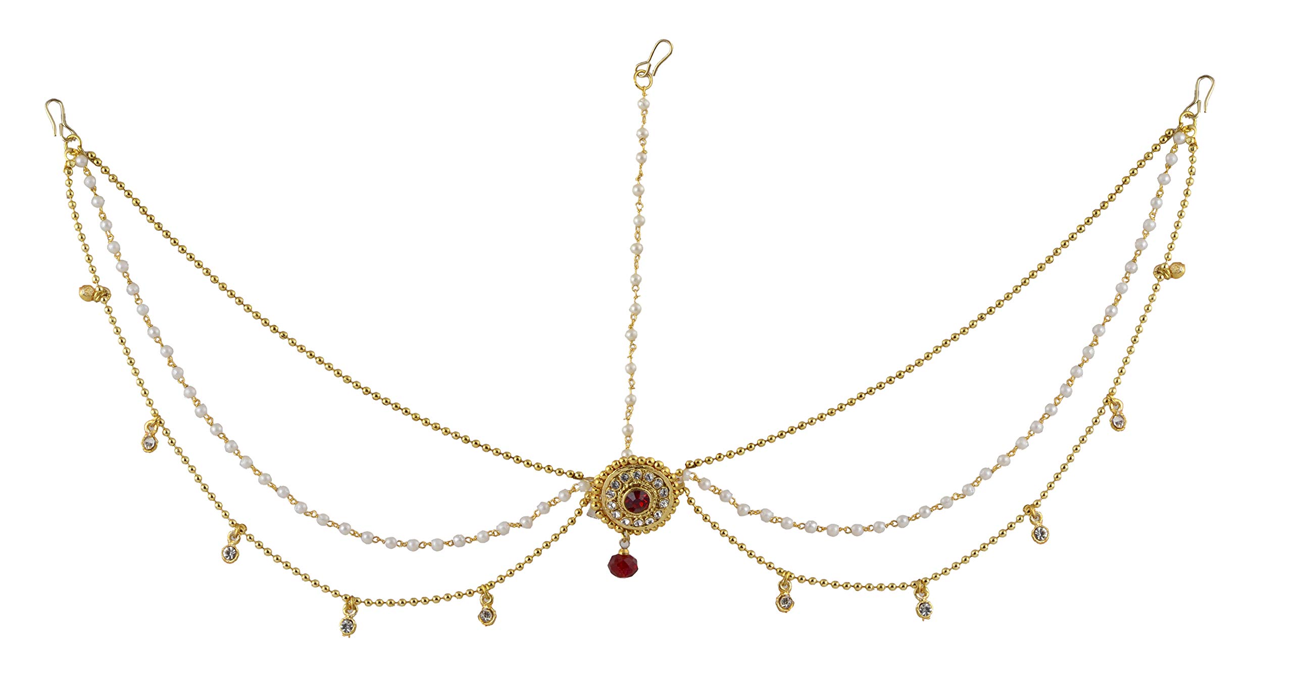 Layered Pearl Matha Patti-image-3
