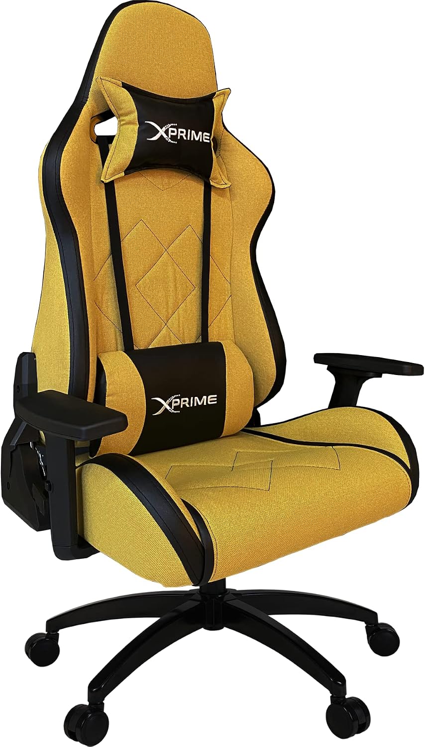 XPrime Titan Kumaş Oyuncu Koltuğu Sarı