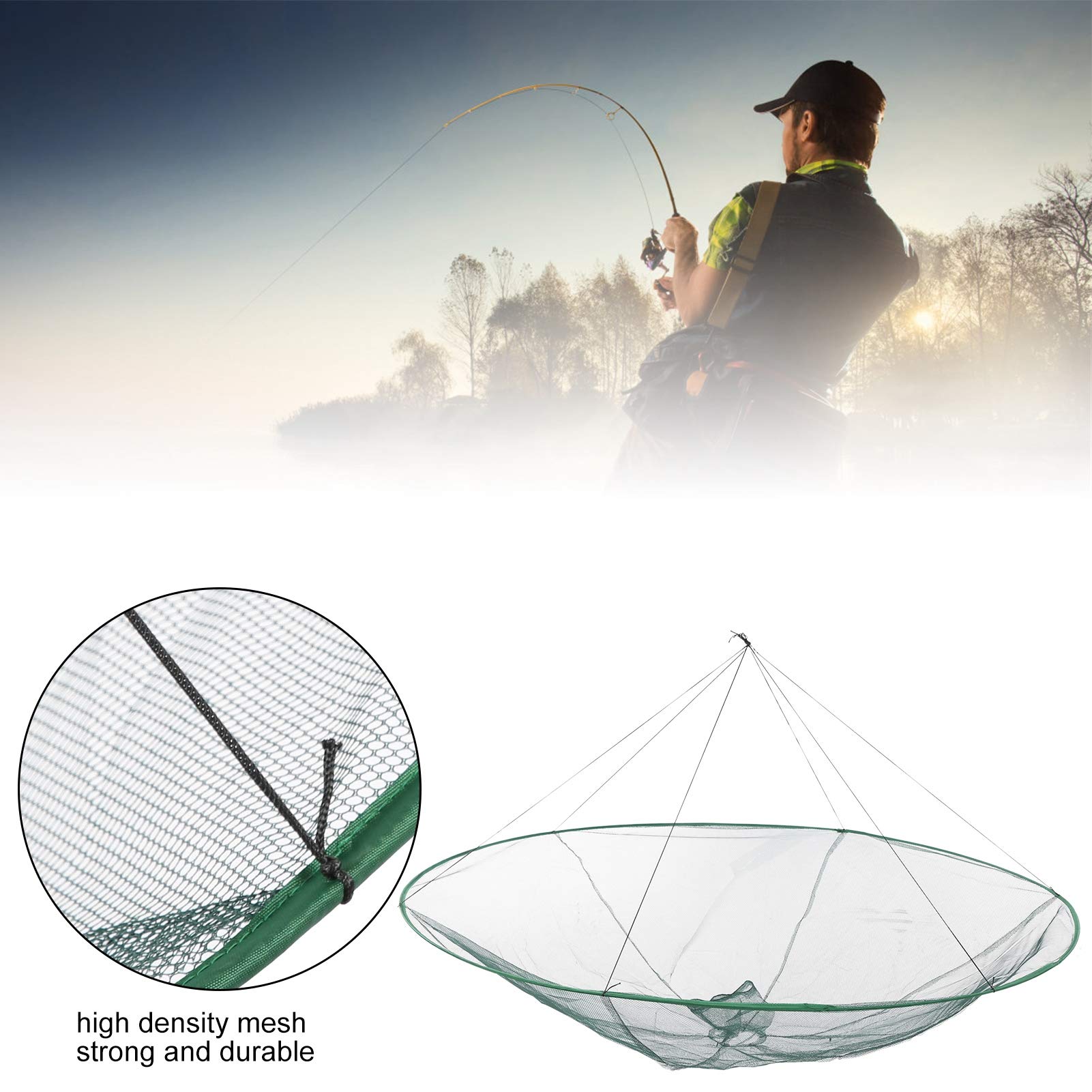 Filet de Pêche en Nylon, Solide, pour Rivière, Lac et Pêche Sportive