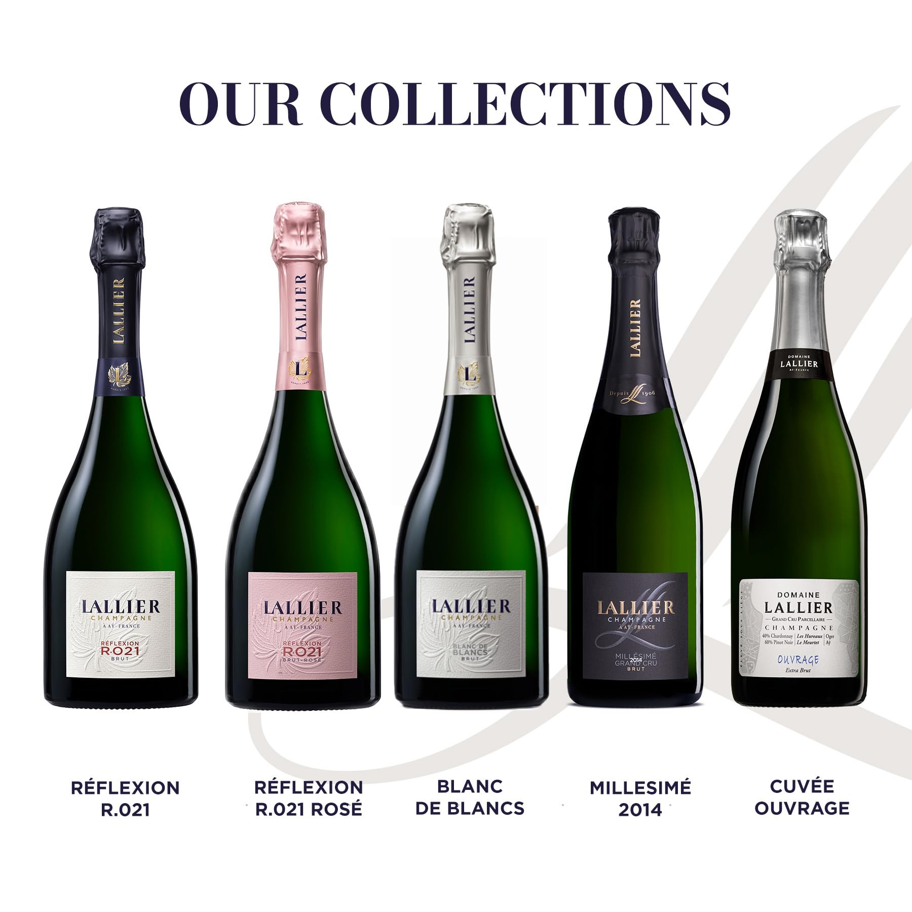 Lallier Millésime 2016 Grand Cru - Champagner Brut - Jahrgangschampagner aus Chardonnay und Pinot Noir, trocken - Lallier Prestige Line - 1 x 0,75 l