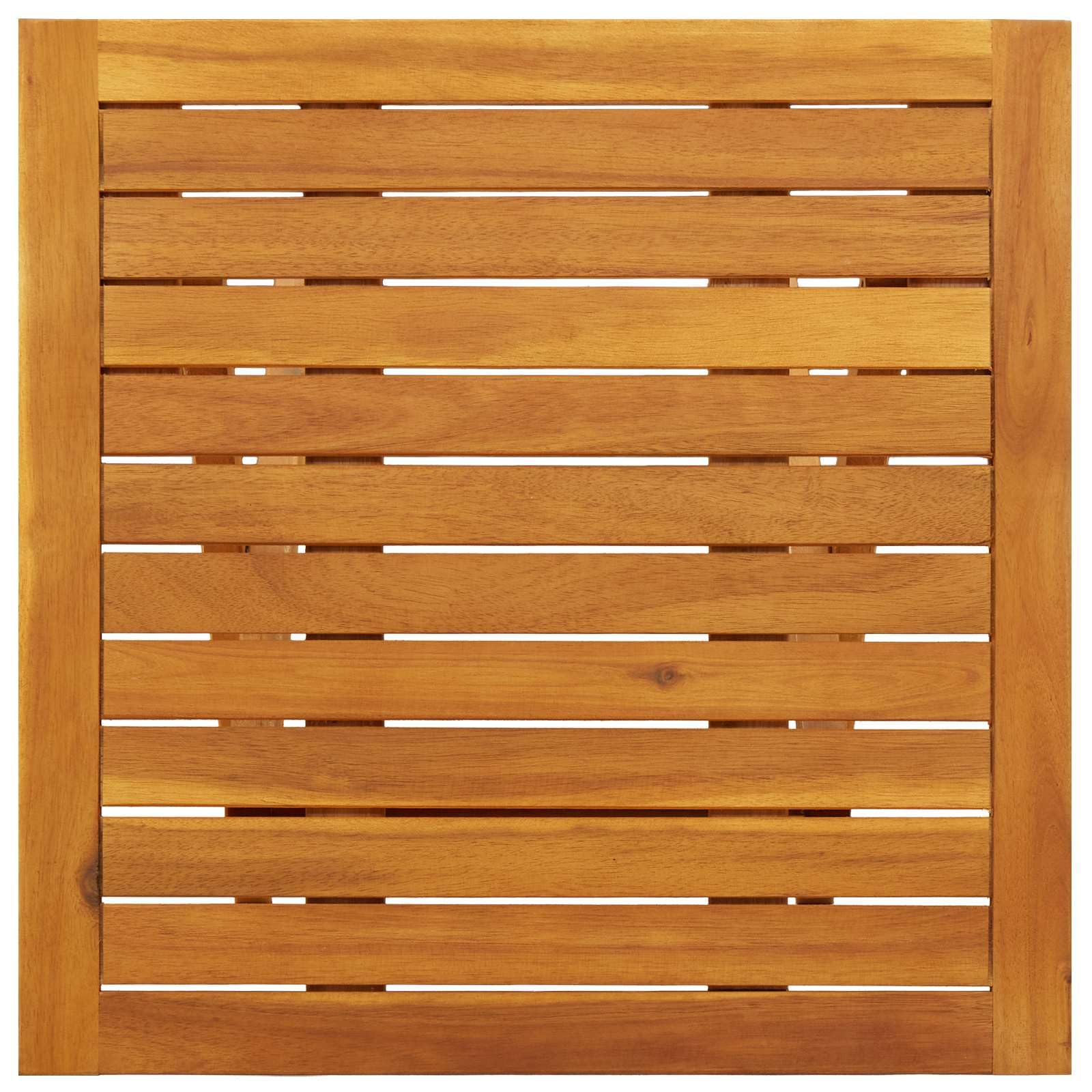 Set 2 Lettini Prendisole in Legno di Acacia con Tavolino | Arredo relax per giardino, piscina e patio con schienale regolabile a 5 posizioni e poggiapiedi integrato.
