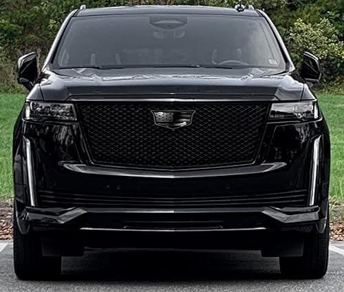 Miniatura 3 de Juego de emblemas para portón trasero de rejilla de aluminio con bandera negra estadounidense para Escalade 2021-2022 (negro)