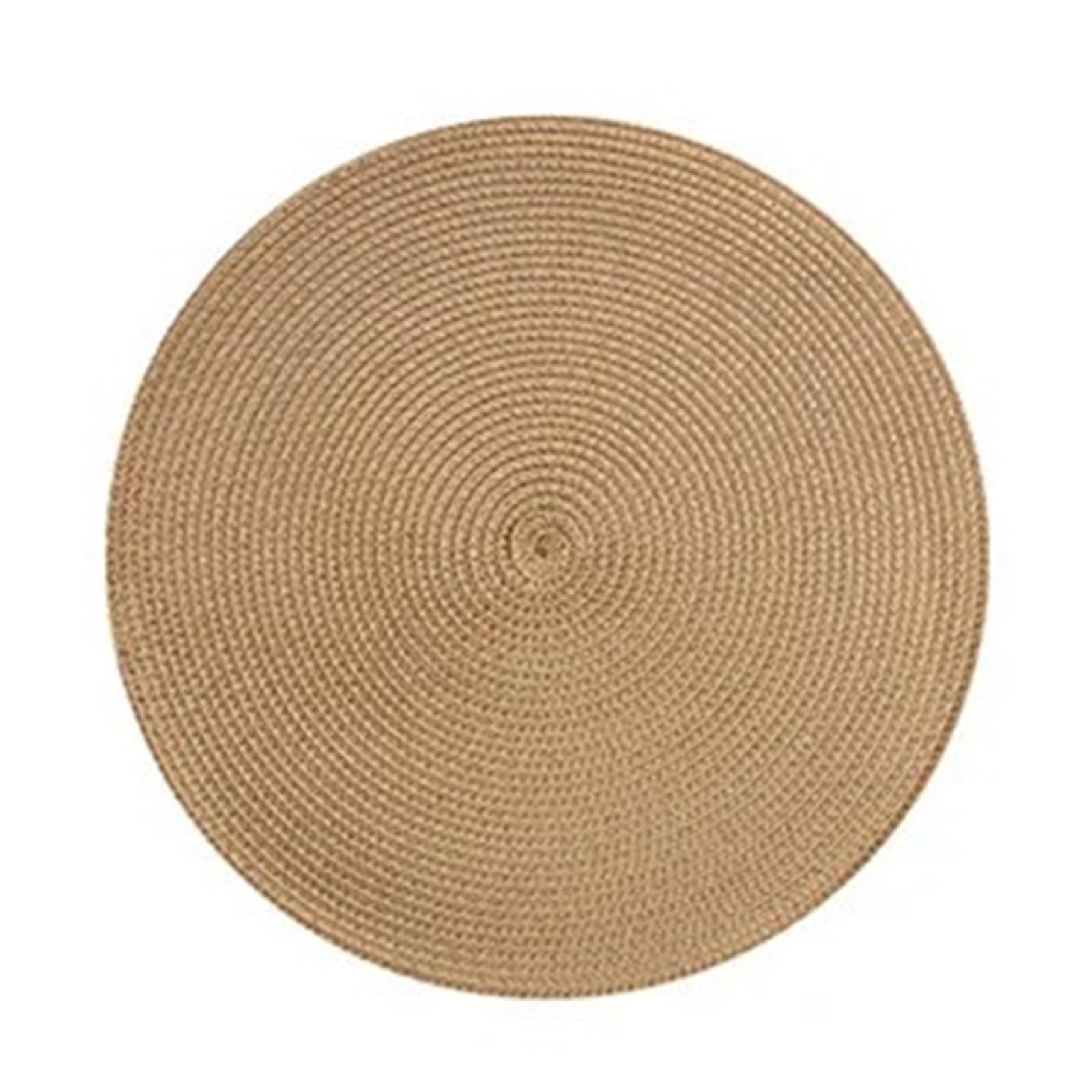 Sets de table tressés ronds pour repas en famille et soirées conviviales sur la terrasse
