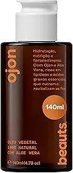Óleo de Ojon - Crescimento Capilar, Reparador de Pontas, Umectacao Capilar e Fortalecimento dos Fios – Natural com Aloe Vera - Com Tampa Gotejadora, 140ml, Beauts